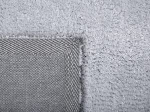 Világosszürke hosszú szálú szőnyeg ⌀ 140 cm DEMRE