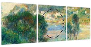 Kép - Auguste Renoir, View of Monte Carlo from Cap Martin, reprodukciók (órával) (90x30 cm)