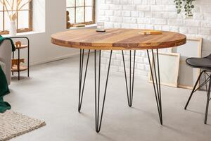 Design kerek étkezőasztal Elegant 120 cm Sheesham