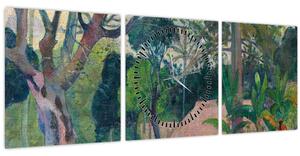 Kép - Paul Gauguin, Te raau rahi (The Big Tree), reprodukciók (órával) (90x30 cm)