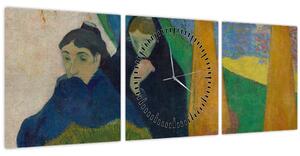 Kép - Paul Gauguin, Arlésiennes (Mistral) , reprodukciók (órával) (90x30 cm)