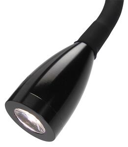 Modern rugalmas fali lámpa fekete LED - Flex
