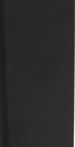 Fekete álló kültéri lámpa, opálfehér árnyalattal, 30 cm - Dánia