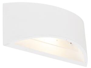 Modern fali lámpa, fehér, 20 cm - cigány tum