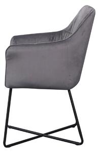 LOFT ezüstszürke karfás szék
