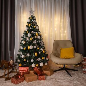 KONDELA Karácsonyfa fém állvánnyal, 160 cm, CHRISTMAS TYP 10
