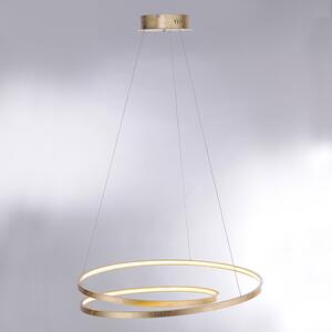 Arany függesztett lámpa, 72 cm, LED-del szabályozható - Rowan