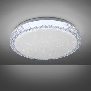 Mennyezeti lámpa fehér, 30 cm, csillagos égboltgal tompítható LED-el - Jona
