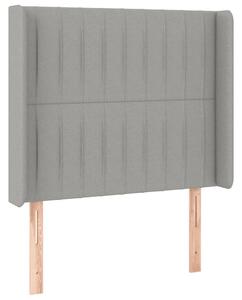 VidaXL LED-es Ágyfejtámla - Szövet - 103x16x118/128cm