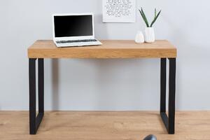 OAK fekete és tölgy számítógépes asztal 120cm