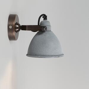 2 ipari fali lámpa, szürke, bronz - Liko