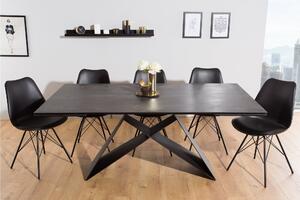 PROMETHEUS fekete étkezőasztal 180-260cm