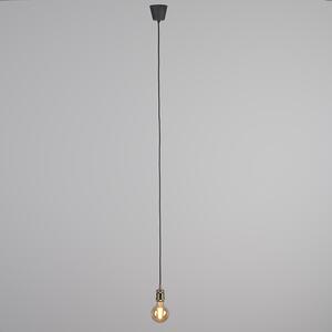Modern függőlámpa bronz, fekete kábellel - Cava Classic