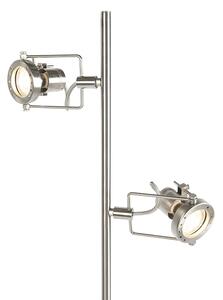 Ipari állólámpa acél 2-lámpa - Suplux