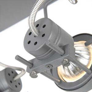 Ipari spot antracit 2-fény forgatható és dönthető - Suplux