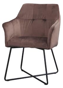 LOFT taupe barna karfás szék