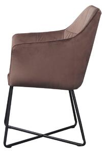LOFT taupe barna karfás szék