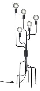 Modern állólámpa fekete 5-lámpás - Tibo