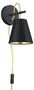Modern fali lámpa fekete arannyal - Andries