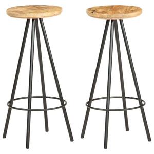 Mangófa Bárszék - Ipari Stílus - 2 db - 73cm