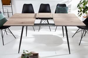 Design meghosszabítható étkezőasztal Nathalie 120-160 cm természetes szürke