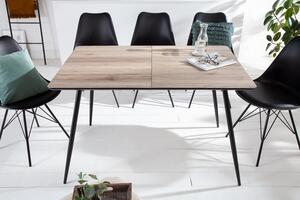 Design meghosszabítható étkezőasztal Nathalie 120-160 cm természetes szürke