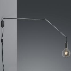 Modern fali lámpa fekete állítható - Cora