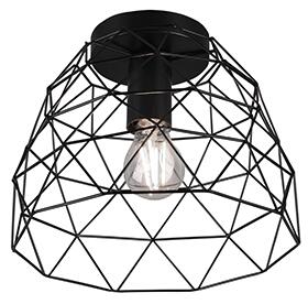 Modern mennyezeti lámpa fekete 27 cm - Jaap