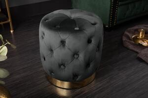Design puff Rococo 37 cm fekete
