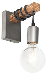 Ipari fali lámpa acél fából - Gallow