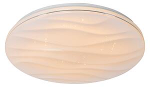 Mennyezeti lámpa fehér 38 cm-es LED-del távirányítóval - Damla