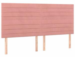 VidaXL Bársony Ágytámla - Rózsaszín - 160cm