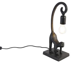 Vintage asztali lámpa fekete - Monkey Hale
