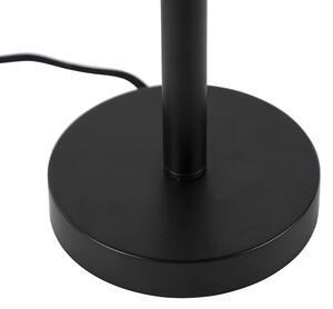 Modern asztali lámpa fekete árnyék nélkül - Simplo