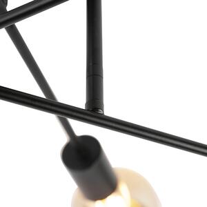 Ipari mennyezeti lámpa fekete 6 lámpás - Sydney