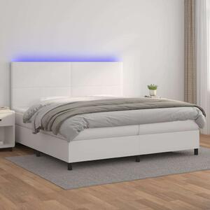 VidaXL LED-es Ágy - Műbőr - 200x200 cm