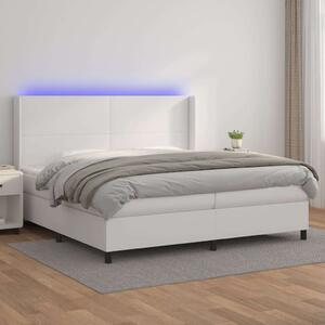VidaXL LED-es Ágy - Műbőr - 200x200 cm
