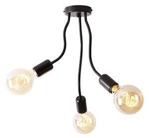Design mennyezeti lámpa fekete 3-lámpa - Wimme