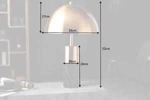 Design asztali lámpa Aamira 52 cm fekete-arany