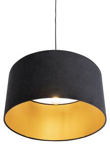 Függesztett lámpa velúr árnyalatú fekete arannyal 50 cm - Combi