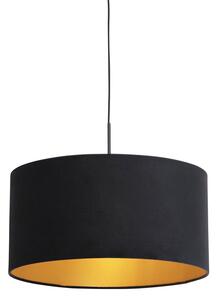 Függesztett lámpa velúr árnyalatú fekete arannyal 50 cm - Combi
