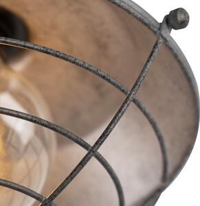 Ipari mennyezeti lámpa antik ezüst 25,5 cm - tanfolyam