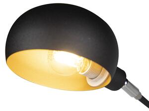 Design állólámpa fekete 5-lámpa - Hatvanas évek Marmo