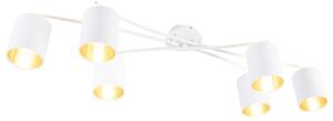 Modern mennyezeti lámpa fehér 6 lámpás - Magasztos