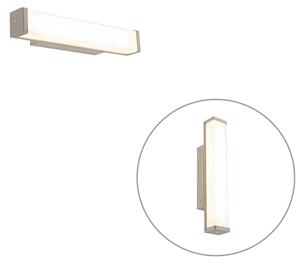 Fürdőszoba fali lámpa acél 32 cm IP44 LED-del - Cascada