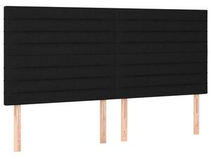 VidaXL Fejtámla Szett - 4 db Fekete Szövet - 180cm
