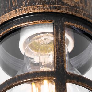 Vintage kültéri fali lámpa fekete IP54 - Kiki
