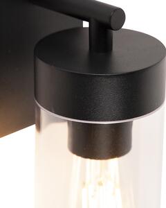 Modern kültéri fali lámpa fekete - Rullo