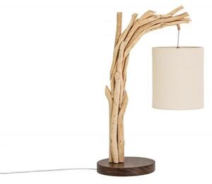 Design asztali lámpa Arielle, 60 cm, uszadékfa