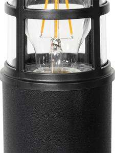 Modern álló kültéri lámpa fekete IP54 70 cm - Kiki